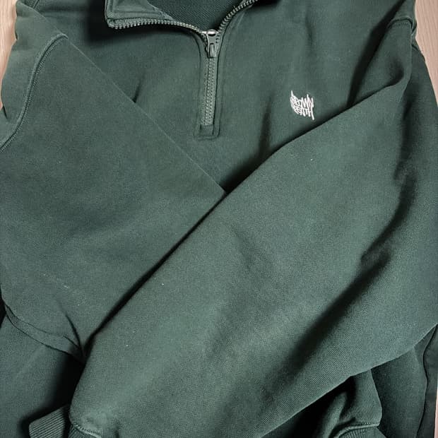 브라운브레스 하프집업 그린 S