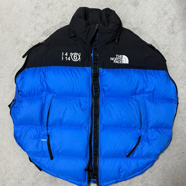 MM6 노스페이스 패딩조끼 블루 S