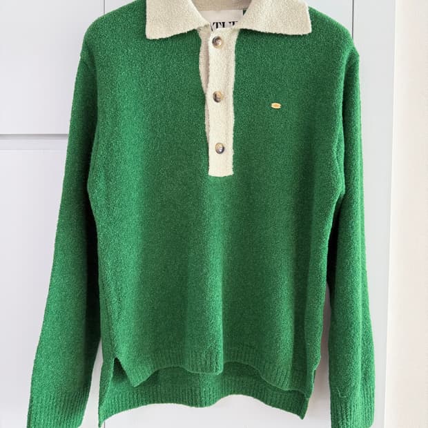 세터 부클 셔츠 니트