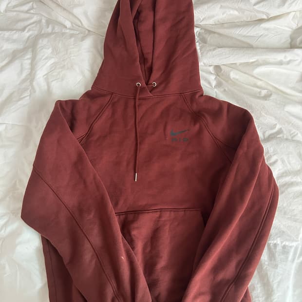 나이키 버건디 후드티