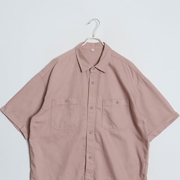  G U Boxy Twill Work Shirts