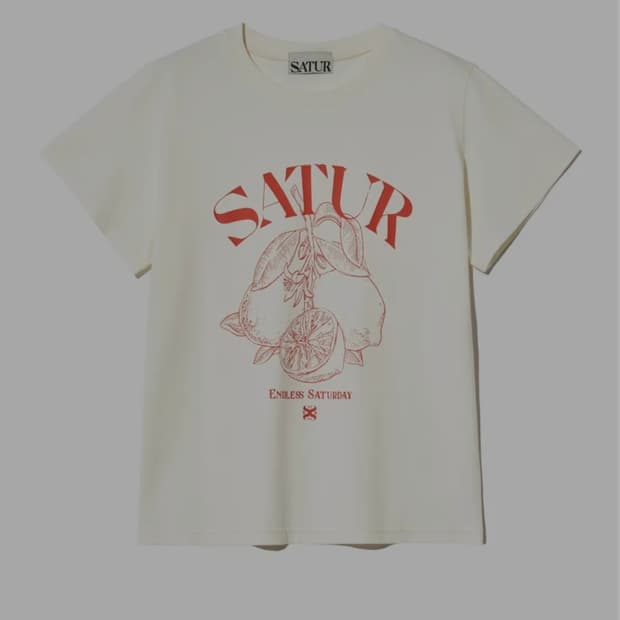 세터 카프리 시트론 드로잉 썸머 그래픽 반팔 티셔츠(wm)