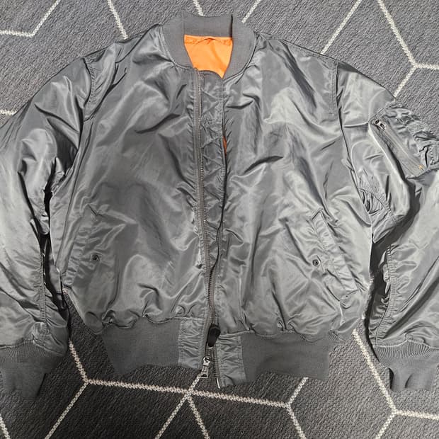 알파인더스트리 ma-1 건메탈 XL