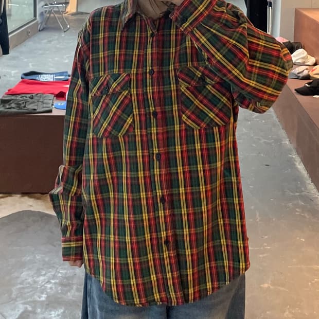 에드윈 포켓 플란넬 체크셔츠 H2410