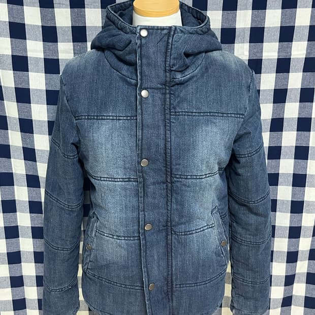 데님 패딩 점퍼