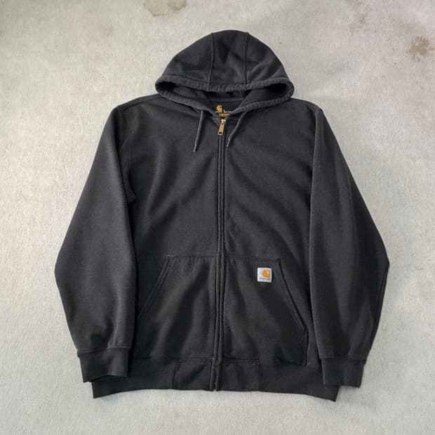 105 칼하트 챠콜 후드집업