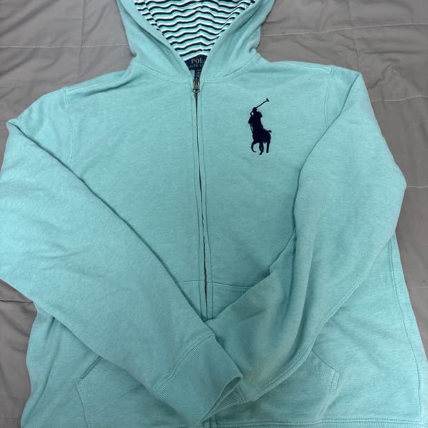 폴로 후드집업 