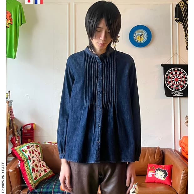 Inès de la Fressange X ユニクロ Denim Shirt