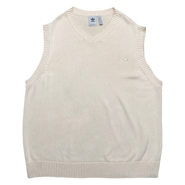 ADIDAS 파이어버드 자수 니트 베스트 3XL