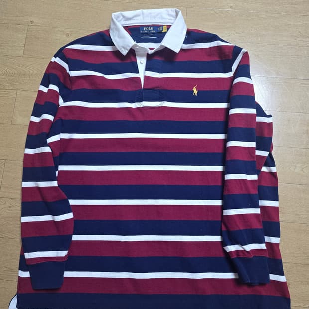 폴로 스트라이프 럭비티 XXL
