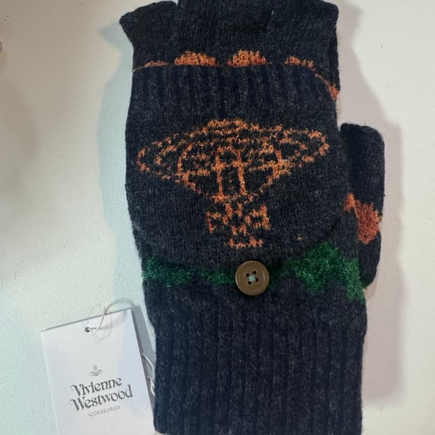 (새상품) 비비안웨스트우드 핑거리스 글러브 / 남자사이즈 