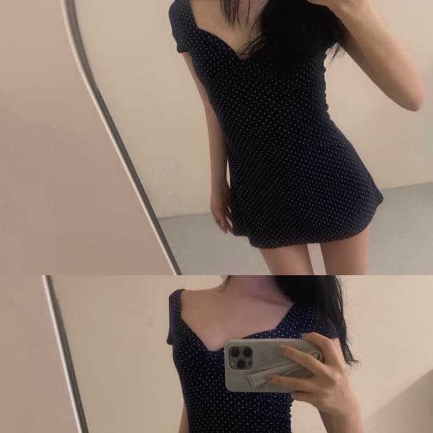 Polka Dot Bodycon Dress