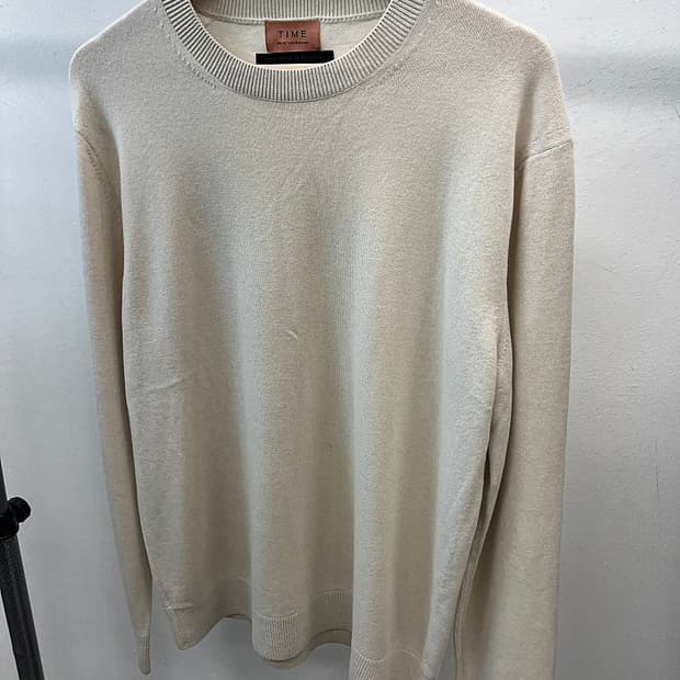 105) 타임 아이보리 캐시미어100% 니트 