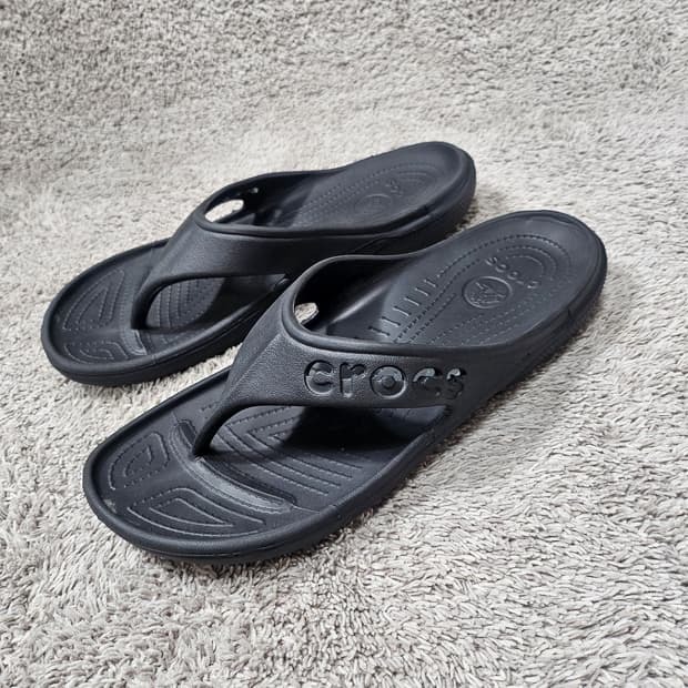 크록스 블랙 쪼리 285-290