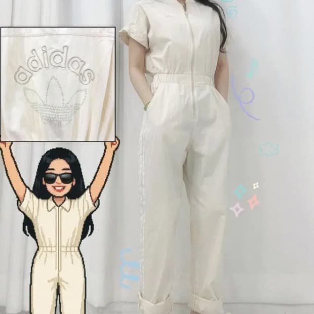 재미삼아 아디다스 점프슈트 