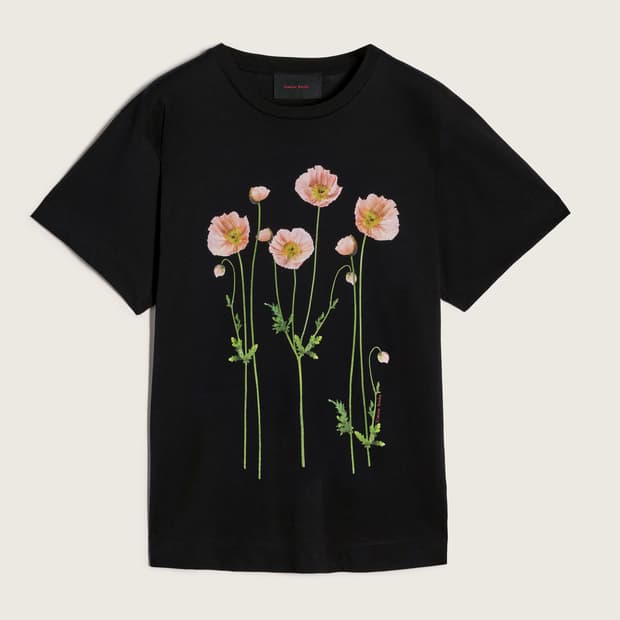 [XS,S,M]시몬로샤 26ss Poppy 티셔츠/블랙
