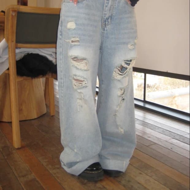 아워캐비넷 fight damage pants M