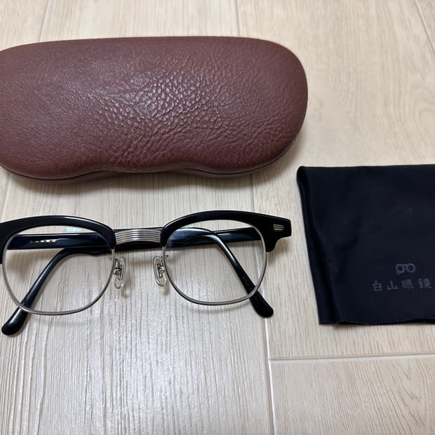 백산안경 린디브로우 하금테 안경
