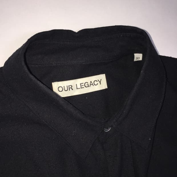 아워레가시 클래식 실크 셔츠 블랙 50