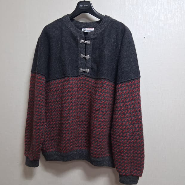 일본빈티지 노르웨이 울 스웨트 남성105. 