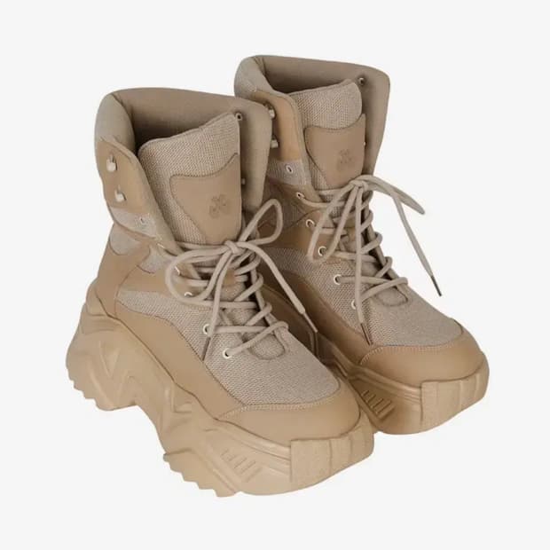 YEEL 와이이엘 플랫폼 부츠 스니커즈 베이지 240 엘이이와이 leey