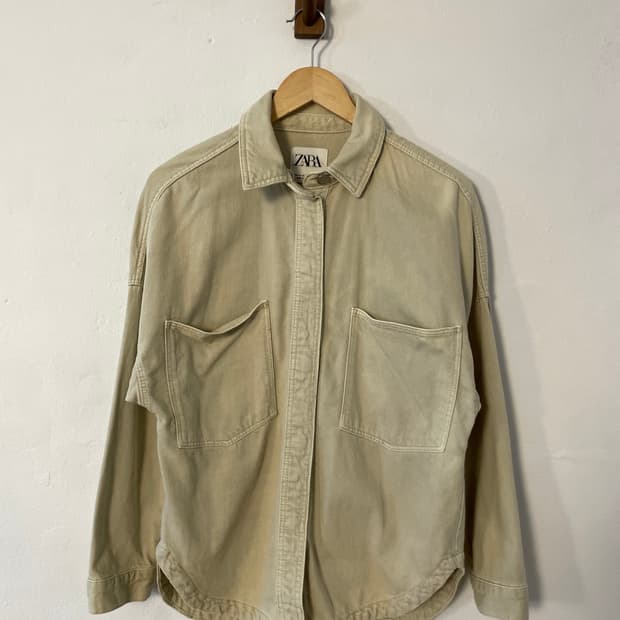 자라 버튼 자켓 