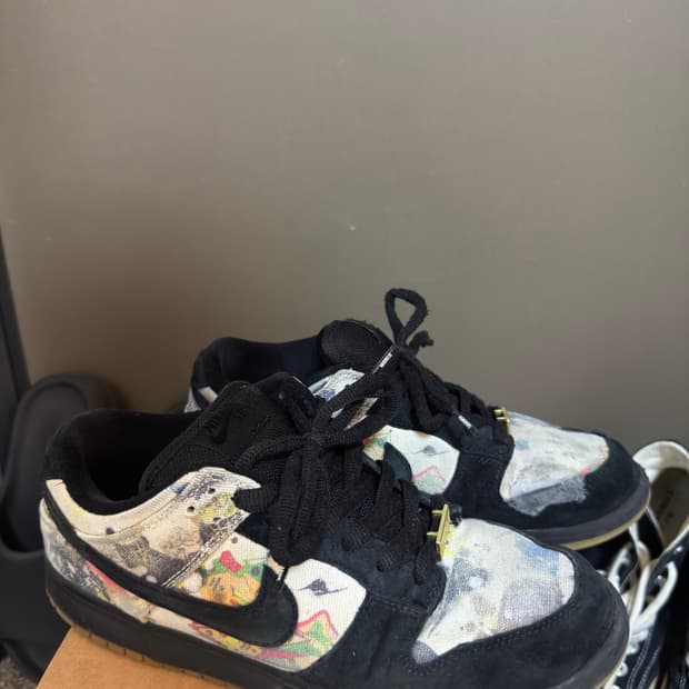 [270]나이키 x 슈프림 SB 덩크 로우 QS 라멜지 블랙