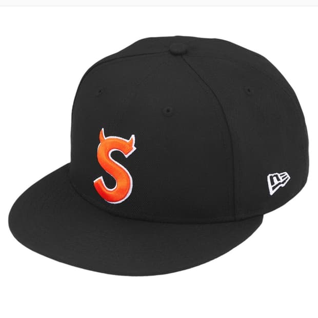 슈프림 devils logo 피티드 캡 모자 새상품