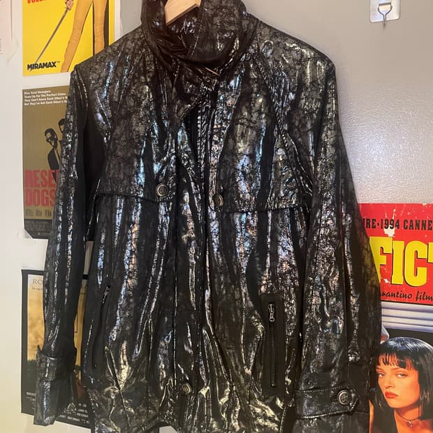 빈티지 유광 자켓