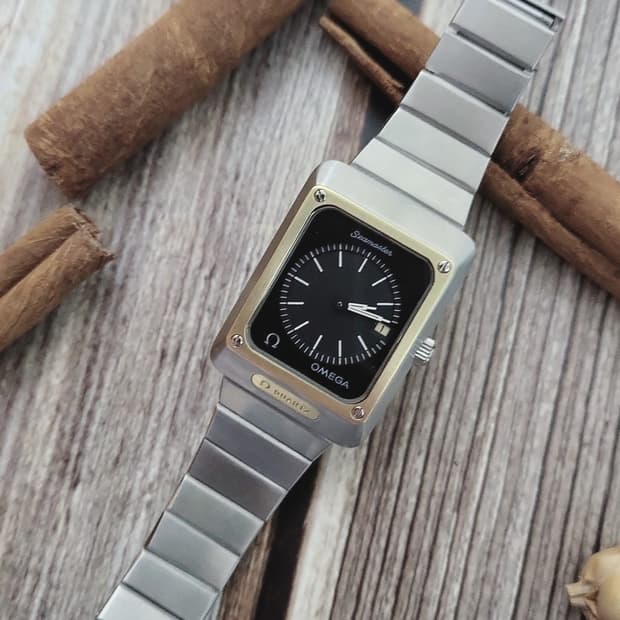 정품 오메가 씨마스터  마리너2 14k 베젤 쿼츠시계