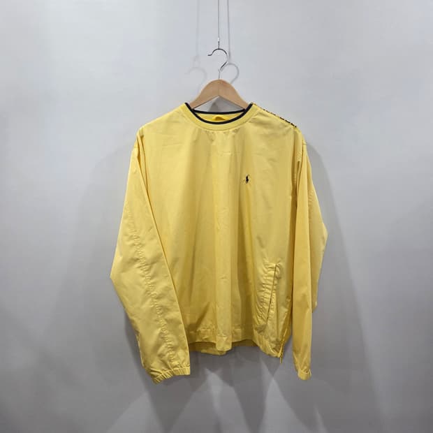 폴로랄프로렌 골프 옐로우 넥 블루라인 웜업 M