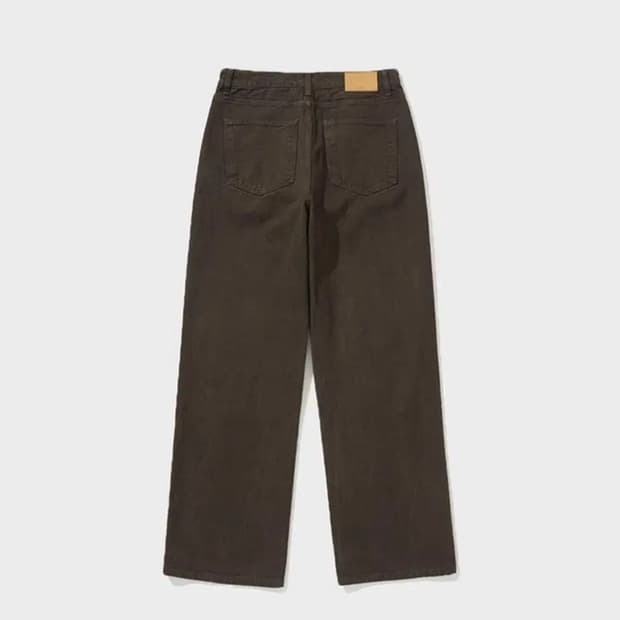 마이라이브러리 가먼트 다이드 팬츠 브러쉬드 브라운 M