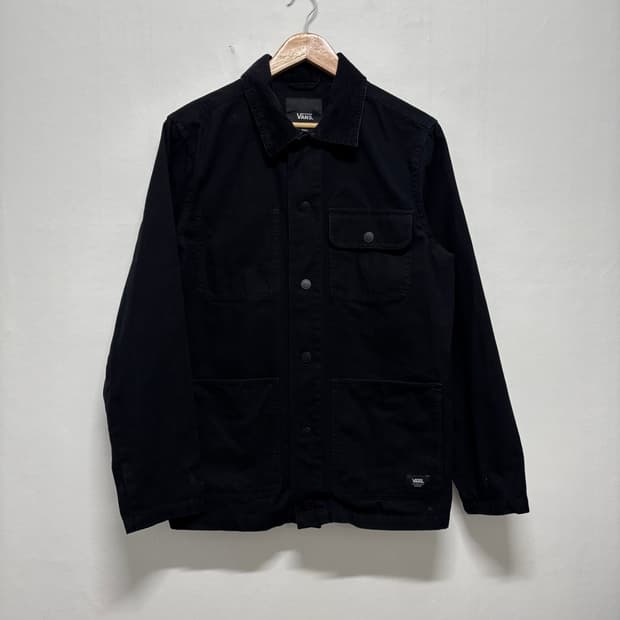반스 블랙 코듀로이카라 초어자켓