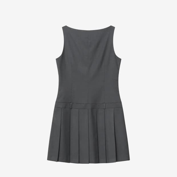 미세키서울 플리츠 원피스 차콜 2사이즈