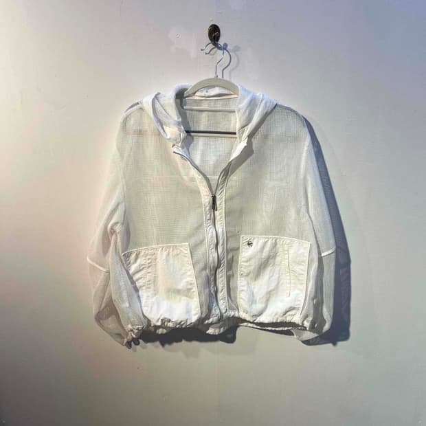 [66] 칼라거펠트 25ss 네트 후드집업 시스루