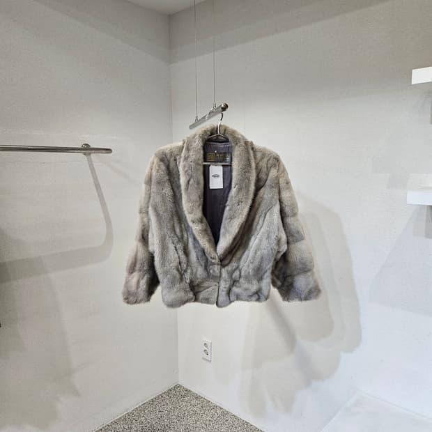 사가밍크 퍼 숏 자켓