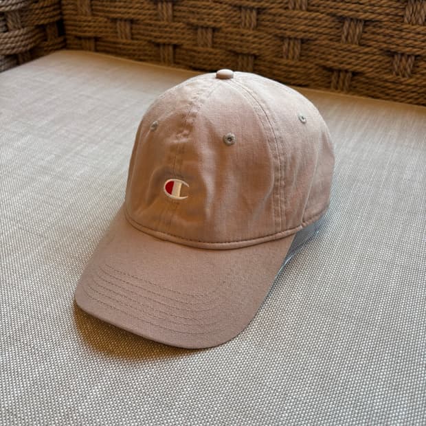 챔피온 c로고 코튼트윌 베이지 볼캡 (남녀공용)