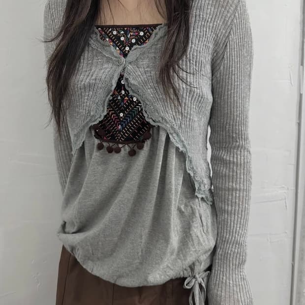 sheena crop cardigan