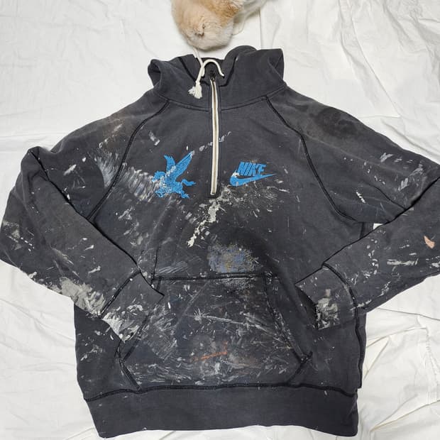 나이키 빈티지 커스텀 아노락 풀후드집업 L