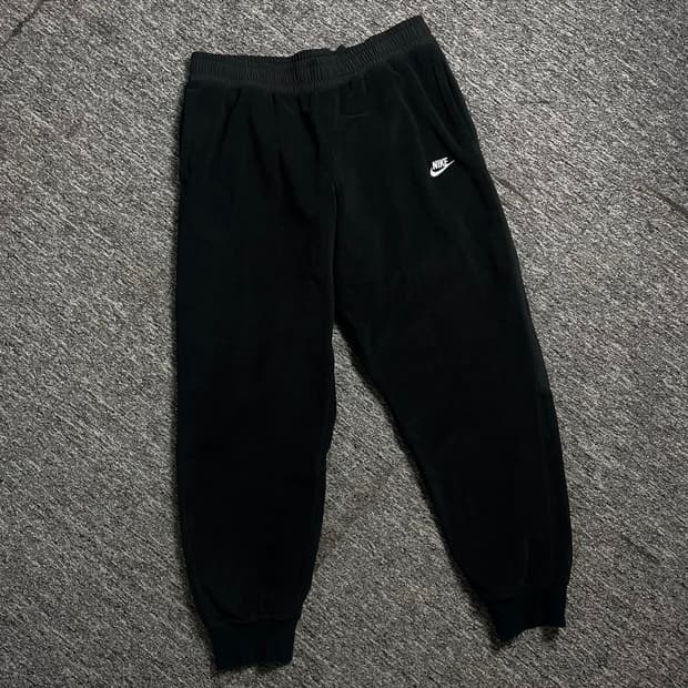 나이키 퓨추라 블랙 후리스 와이드 트랙팬츠y 2185
