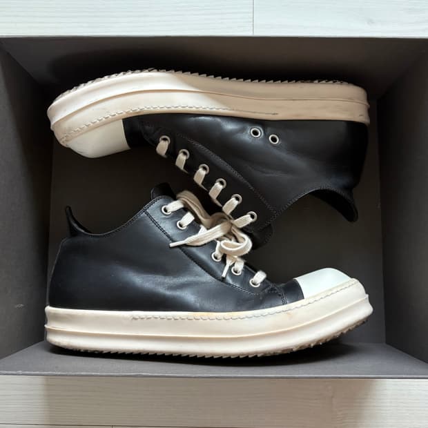 릭오웬스 라몬즈 레더 로우 42