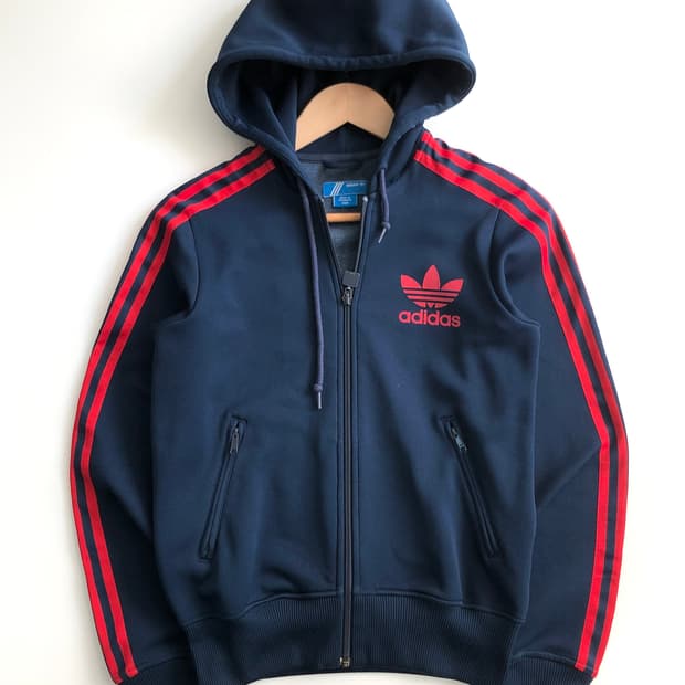 Adidas 아디다스 네이비컬러 후드 트랙탑