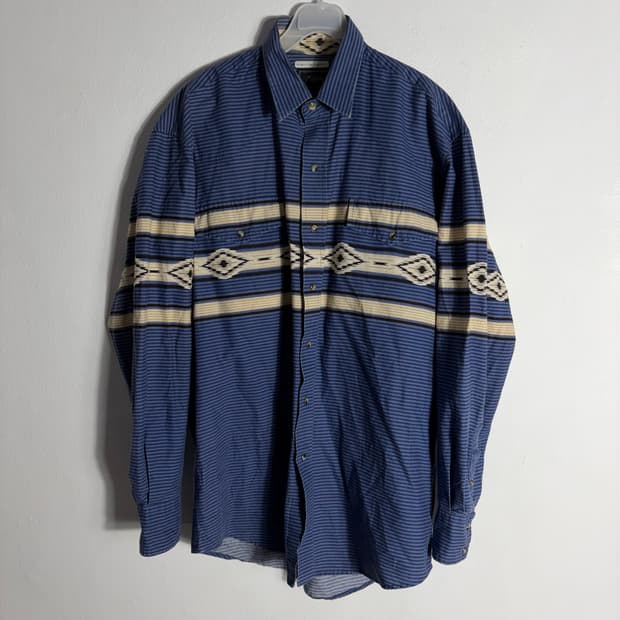 로퍼 Roper 웨스턴 스타일 셔츠 블루(M)