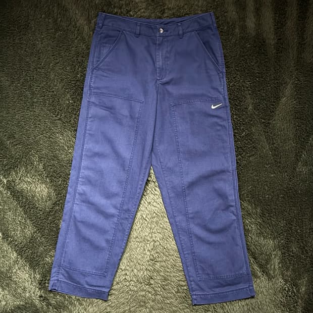 [L] Nike 나이키 라이프 유틸리티 더블니 코튼 팬츠 네이비