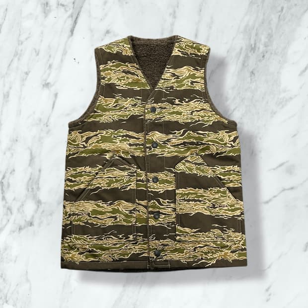 웨스트 라이드 리버시블 타이거 카모 헌팅 베스트