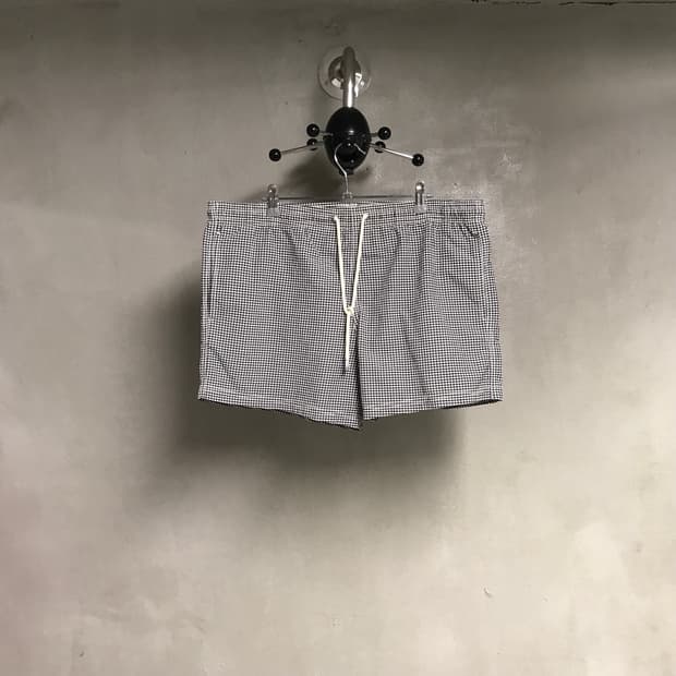 폴스미스 깅엄 체크 스웻 반바지 M
