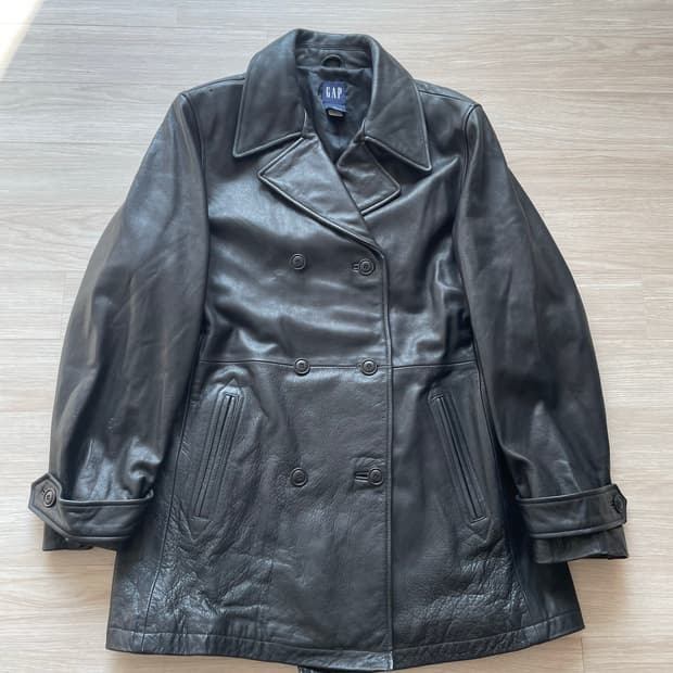 빈티지 올드갭 레더피코트 레더 코트 old gap leather
