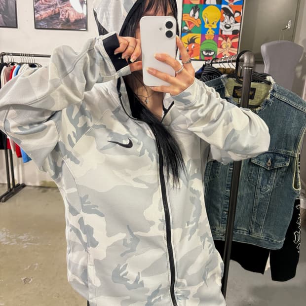 나이키 카모 후드집업