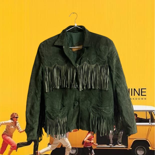 Vintage Usa fringe jacket 프린지자켓