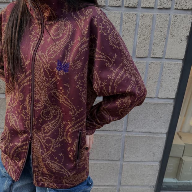 니들스 21A/W 자카드 페이즐리 패턴 집업